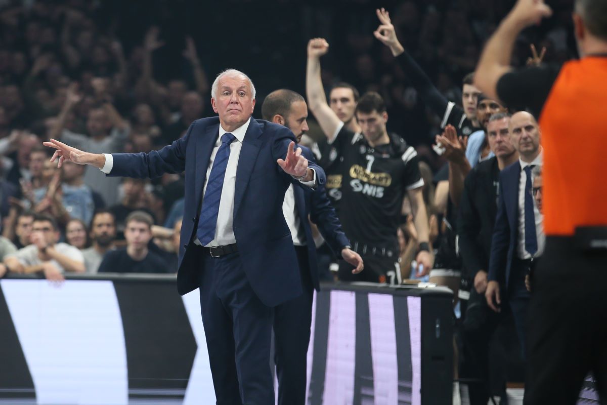 kosarkas Partizana na utakmici Evrolige protiv Virtusa u hali Beogradska Arena, Beograd 23.10.2024. godine Foto: Ivica Veselinov / MN PRESS KOSARKA, BASKETBALL, EVROLIGA, EUROLEAGUE, PARTIZAN, VIRTUS BOLOGNA, VIRTUS BOLONJA