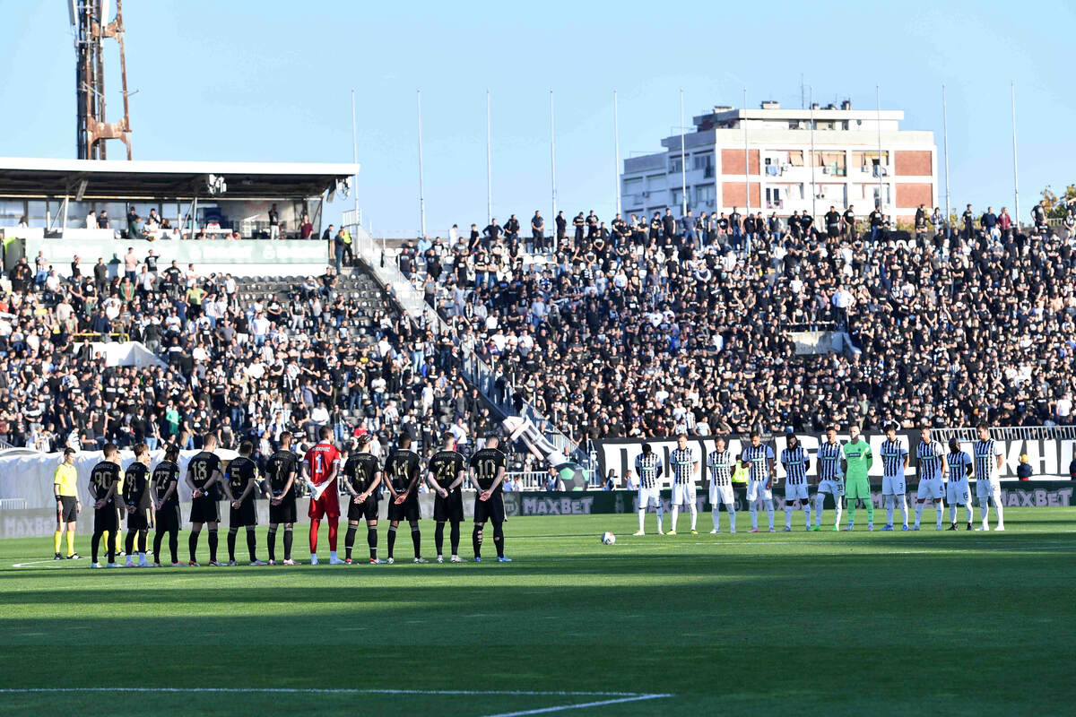 fudbaleri Partizana na utakmici Superlige prvenstva Srbije protiv Cukarickog na stadionu Partizana, Beograd 26.10.2024. godine Foto: Marko Metlas Fudbal, Partizan, Superliga Prvenstvo Srbije, Cukaricki