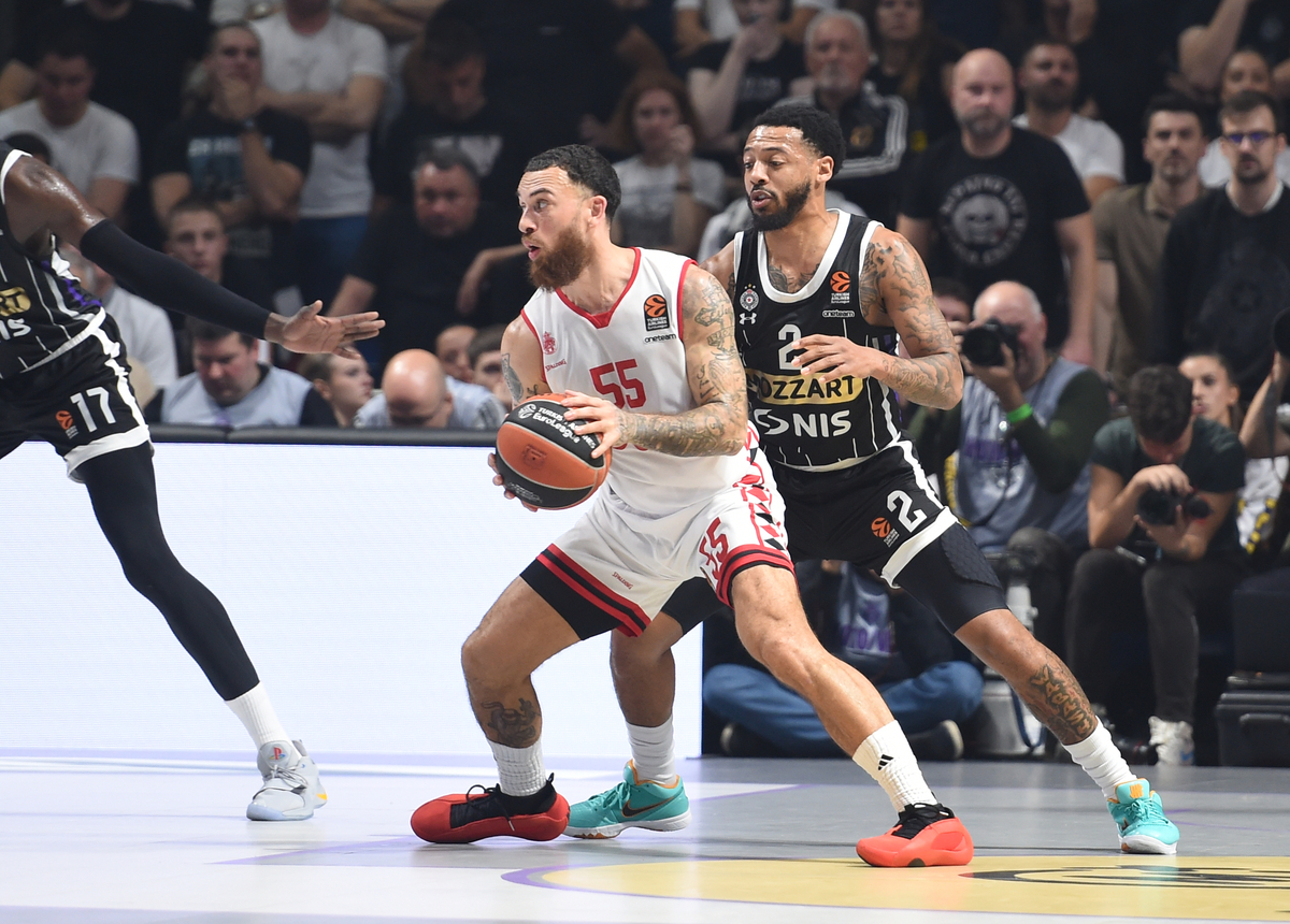 , kosarkas Partizana, na utakmici Evrolige protiv Monaka, u hali Aleksandar Nikolic. Belgrade, 30.10.2024. foto: Nebojsa Parausic/ MN Press BASKETBALL, EUROLEAGUE, PARTIZAN, MONACO