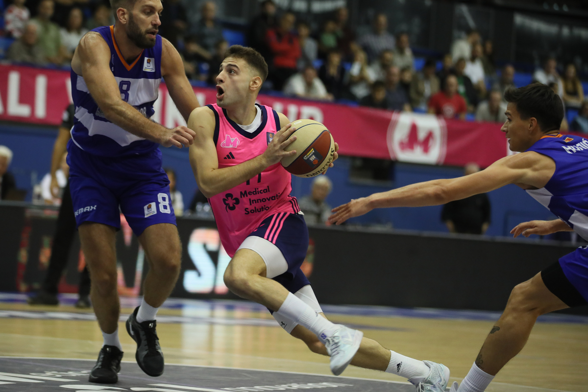 kosarkas Mega MIS-a na utakmici ABA lige protiV Mornara u hali sportova Ranko Zeravica, Beograd 13.10.2024. godine Foto: Ivica Veselinov / MN PRESS KOSARKA, BASKETBALL, ABA LIGA, ABA LEAGUE, MEGA MIS, KK MORNAR BAR