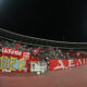 Navijači Crvene zvezde na utakmici UEFA Lige sampiona protiv Barselone na stadionu Rajko Mitic, Beograd 06.11.2024. godine Foto: Ivica Veselinov / MN PRESS FUDBAL, FOOTBALL, UEFA CHAMPIONS LEAGUE, LIGA SAMPIONA, CRVENA ZVEZDA, RED STAR, BARCELONA, BARSELONA