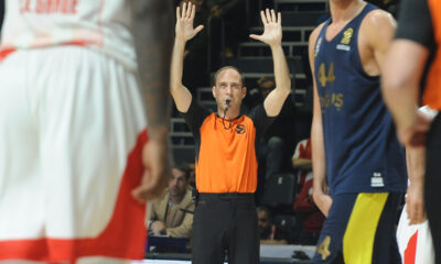 EMILIO PEREZ PIZARRO Pizaro, sudija iz Spanije, na utakmici Evrolige Crvena zvezda - Fenerbahcea, u hali Aleksandar Nikolic. Beograd, 22.03.2018. foto: Nebojsa Parausic Kosarka, Evroliga, Crvena zvezda, Fenerbahce