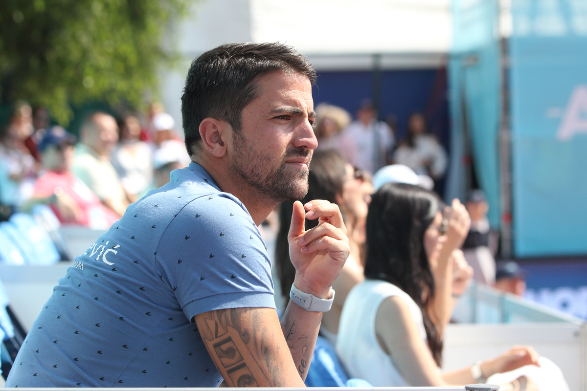 JANKO TIPSAREVIC bivsi teniser, GRIGOR DIMITROV teniser Bugarske na mecu Adria tura protiv DUSAN LAJOVIC teniser Srbije na terenima tenis centra Novak,Beograd 13.06.2020. godine Foto: Marko Metlas Tenis, Srbija, Adria tour