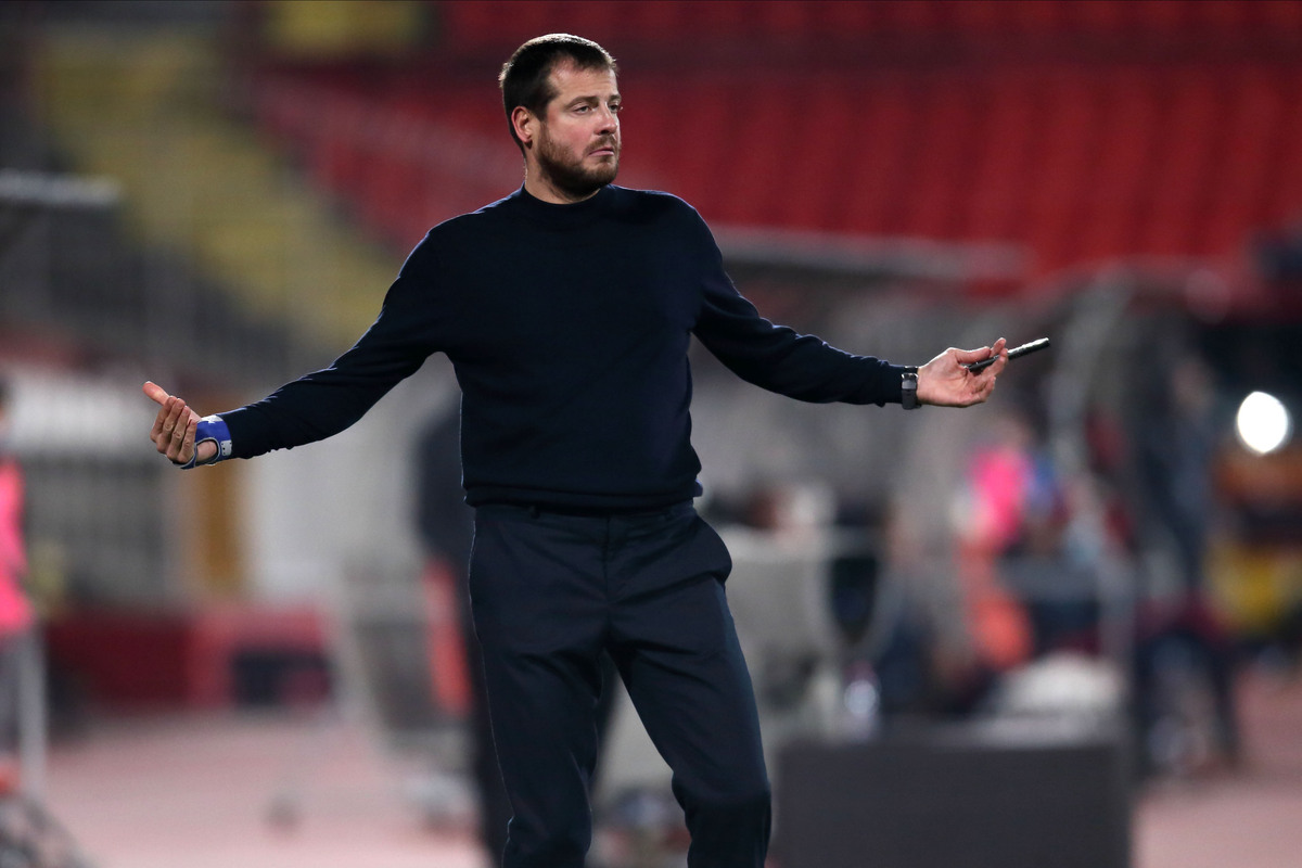 NENAD LALATOVIC trener fudbalera Vojvodine Novi Sad na utakmici Superlige Prvenstva Srbije protiv Crvene zvezde na stadionu Karadjordje, Novi Sad 22.11.2020. godine Foto: Marko Metlas Fudbal, Crvena zvezda, Superliga Prvenstvo Srbije, Vojvodina Novi Sad