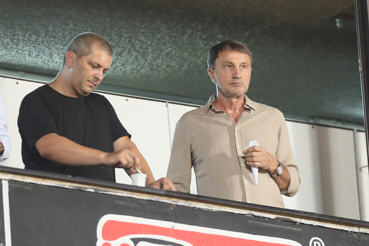 RANKO STOJIC menadzert, fudbaleri Partizana na utakmici UEFA Lige Konferencija protiv Hamrun Spartans Malta na stadionu Partizana, Beograd 18.08.2022. godine Foto: Marko Metlas Fudbal, Partizan, UEFA Liga Konferencija, Hamrun Spartans Malta