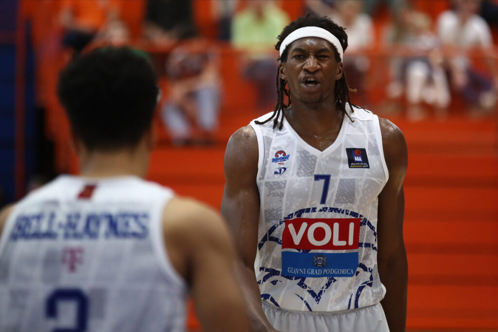 ALPHA KABA Alfa Kaba kosarkas Buducnosti na utakmici ABA lige protiv Mega MIS-a u Hali Pinki, Sremska Mitrovica 07.05.2023. godine Foto: Ivica Veselinov / MN PRESS
 KOSARKA, BASKETBALL, ABA LIGA, ABA LEAGUE, MEGA MIS, KK BUDUCNOST