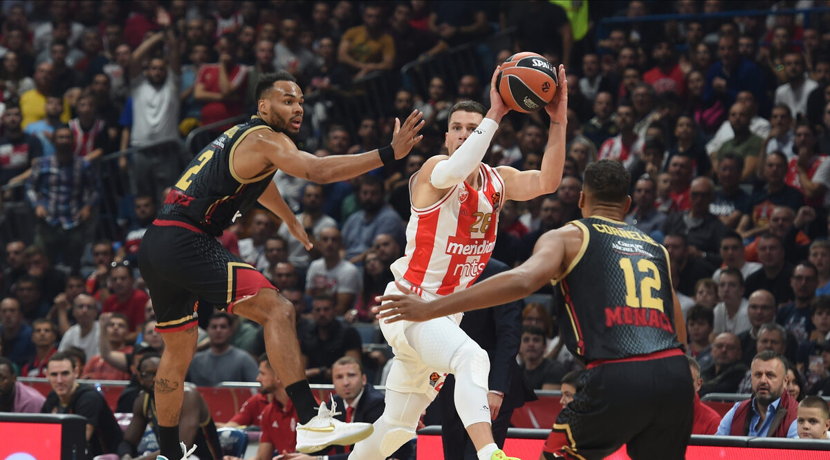 NEMANJA NEDOVIC, kosarkas Crvene zvezde, na utakmici Evrolige protiv Monaka, u Beogradskoj Stark Areni. Beograd, 18.10.2023. foto: Nebojsa Parausic / MN Press Kosarka, Euroleague, Crvena zvezda, Monako