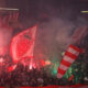 DELIJE navijaci fudbalera Crvene zvezde na utakmici Superlige Prvenstva Srbije protiv Partizana na stadionu Rajka Mitica, Beograd, 20.04.2024. godine Foto: Marko Metlas Fudbal, Crvena zvezda, Superliga Prvenstvo Srbije, Partizan