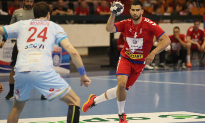 MILOS KOS rukometas Srbije na utakmici EHF kvalifikacija za Evropsko Prvenstvo protiv Spanije u hali SPENS, Novi Sad 12.05.2024. godine Foto: Ivica Veselinov / MN PRESS RUKOMET, HANDBALL, SRBIJA, SPANIJA, SPAIN, EHF