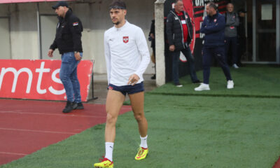 VELJKO BIRMANCEVIC fudbaleri reprezentacije Srbije trening pred utakmicu UEFA Lige nacija protiv Svajcarske na stadionu Cair, Nis 11.10.2024. godine Foto: Marko Metlas Fudbal, Reprezentacija, Srbija, Svajcarska, UEFA Liga nacija , Trening