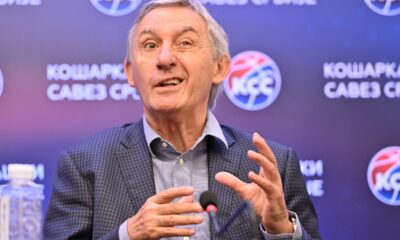 SVETISLAV PESIC selektor i trener kosarkaske reprezentacije Srbije pres konferencija u hotelu Kraun plaza, Beograd,20.10.2024. godine Foto: Marko Metlas Kosarka, Srbija, Pres konferencija