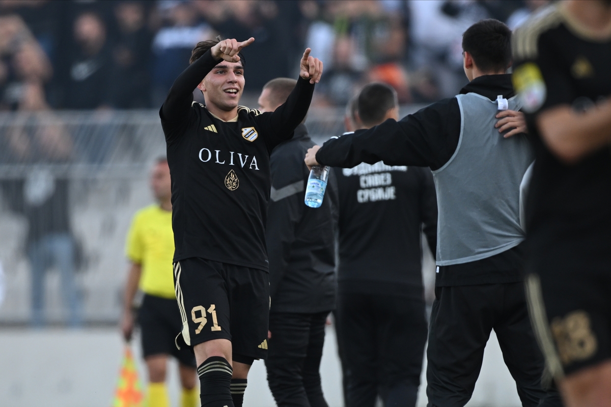 MIHAJLO CVETKOVIC fudbaler Cukarickog na utakmici Superlige Prvenstva Srbije protiv Partizana na stadionu Partizana, Beograd 26.10.2024. godine Foto: Marko Metlas Fudbal, Partizan, Superliga Prvenstvo Srbije, Cukaricki