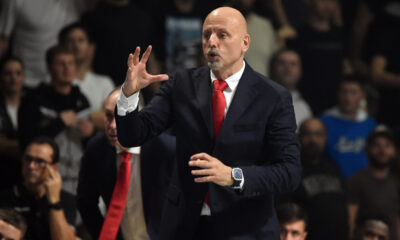SASA OBRADOVIC, trener kosarkasa Monaka, na utakmici Evrolige protiv Partizana, u hali Aleksandar Nikolic. Belgrade, 30.10.2024. foto: Nebojsa Parausic/ MN Press BASKETBALL, EUROLEAGUE, PARTIZAN, MONACO, COACH
