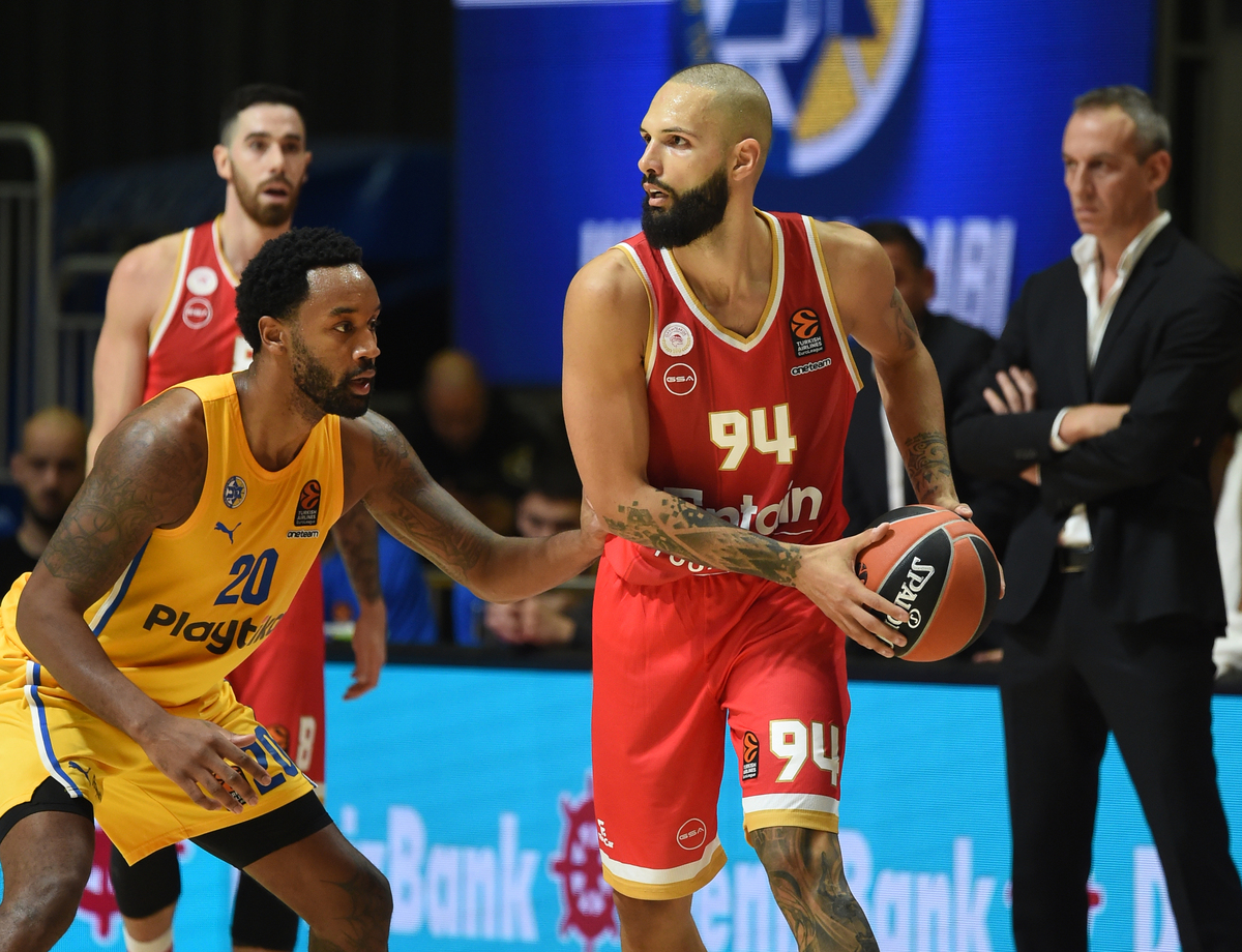 EVAN FOURNIER Ivan Furnije, kosarkas Olimpijakosa, na utakmici Evrolige protiv Makabija, u hali Aleksandar Nikolic Beograd, 14.11.2024. foto: Nebojsa Parausic / MN Press photo Kosarka, Euroleague, Makabi, Olimpijakos