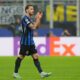 Inter Milan's Hakan Calhanoglu leaves the pitch after substituting during a Champions League opening phase soccer match between Inter Milan and Arsenal at the San Siro stadium in Milan, Italy, Wednesday, Nov. 6, 2024. (AP Photo/Luca Bruno)