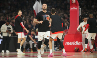 kosarkas Crvene Zvezde na utakmici Evrolige protiv Partizana u hali Beogradska Arena, Beograd 21.11.2024. godine Foto: Ivica Veselinov / MN PRESS KOSARKA, BASKETBALL, EVROLIGA, EUROLEAGUE, CRVENA ZVEZDA, PARTIZAN