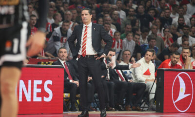 trener Crvene Zvezde na utakmici Evrolige protiv Partizana u hali Beogradska Arena, Beograd 21.11.2024. godine Foto: Ivica Veselinov / MN PRESS KOSARKA, BASKETBALL, EVROLIGA, EUROLEAGUE, CRVENA ZVEZDA, PARTIZAN