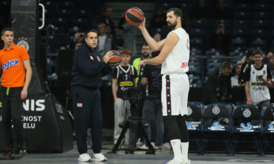 kosarkas Olimpije Milano na utakmici Evrolige protiv Partizana u hali Beogradska Arena, Beograd 15.11.2024. godine Foto: Ivica Veselinov / MN PRESS KOSARKA, BASKETBALL, EVROLIGA, EUROLEAGUE, PARTIZAN, ARMANI MILANO