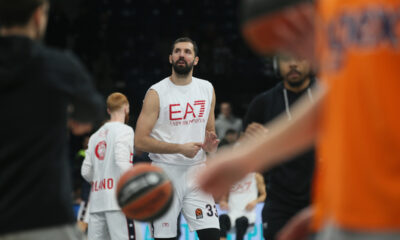 kosarkas Olimpije Milano na utakmici Evrolige protiv Partizana u hali Beogradska Arena, Beograd 15.11.2024. godine Foto: Ivica Veselinov / MN PRESS KOSARKA, BASKETBALL, EVROLIGA, EUROLEAGUE, PARTIZAN, ARMANI MILANO