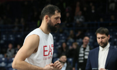 kosarkas Olimpije Milano na utakmici Evrolige protiv Partizana u hali Beogradska Arena, Beograd 15.11.2024. godine Foto: Ivica Veselinov / MN PRESS KOSARKA, BASKETBALL, EVROLIGA, EUROLEAGUE, PARTIZAN, ARMANI MILANO