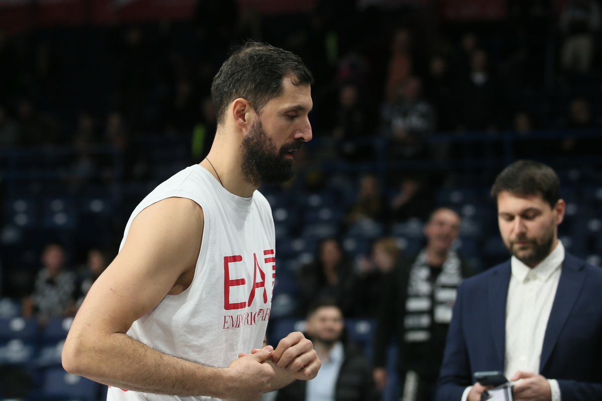 kosarkas Olimpije Milano na utakmici Evrolige protiv Partizana u hali Beogradska Arena, Beograd 15.11.2024. godine Foto: Ivica Veselinov / MN PRESS KOSARKA, BASKETBALL, EVROLIGA, EUROLEAGUE, PARTIZAN, ARMANI MILANO