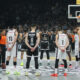 kosarkasi Partizana na utakmici Evrolige protiv Armanija u hali Beogradska Arena, Beograd 15.11.2024. godine Foto: Ivica Veselinov / MN PRESS KOSARKA, BASKETBALL, EVROLIGA, EUROLEAGUE, PARTIZAN, ARMANI MILANO