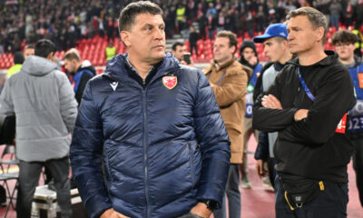 Trener Crvene zvezde na utakmici UEFA Lige sampiona protiv Stutgarta na stadionu Rajko Mitic, Beograd 27.11.2024. godine Foto: Marko Metlas Fudbal, Liga sampiona, Crvena zvezda, Stutgart