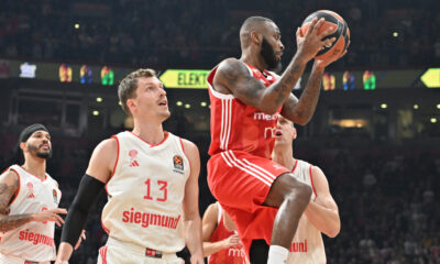 kosarkas Crvene zvezde na utakmici Evrolige protiv Bajerna u hali Beogradska arena, Beograd 29.11.2024. godine Foto: Marko Metlas Kosarka, Crvena zvezda, Evroliga, Bajern Minhen, Bajern