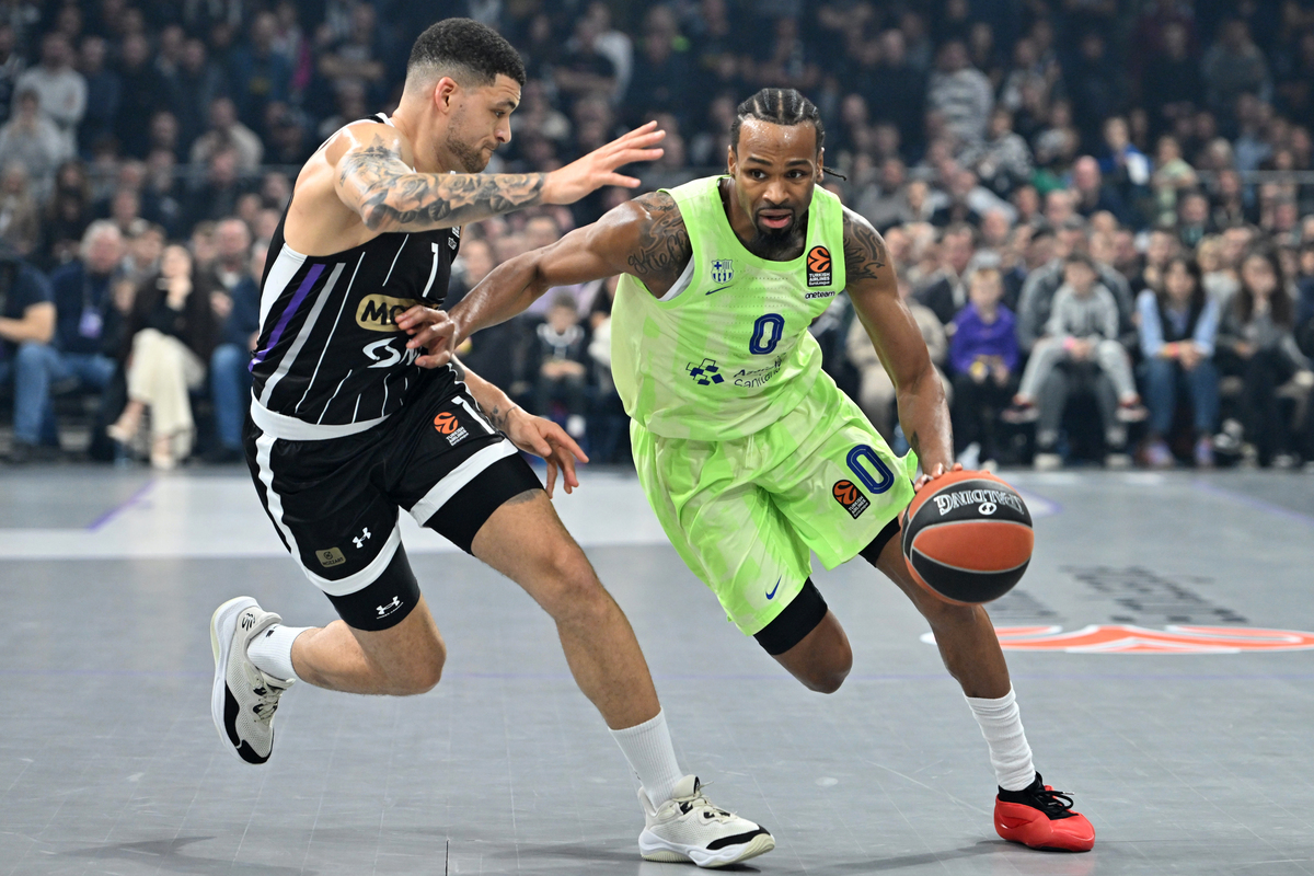 kosarkas Barselone na utakmici Evrolige protiv Partizana u hali Beogradska arena, Beograd 13.11.2024. godine Foto: Marko Metlas Kosarka, Partizan, Evroliga, Barselona