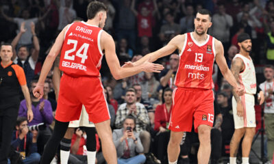 kosarkas Crvene zvezde na utakmici Evrolige protiv Bajerna u hali Beogradska arena, Beograd 29.11.2024. godine Foto: Marko Metlas Kosarka, Crvena zvezda, Evroliga, Bajern Minhen, Bajern