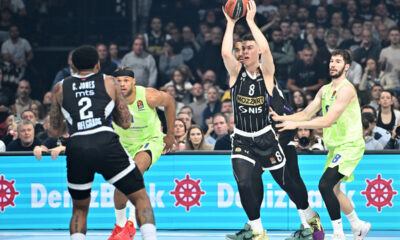 kosarkas Partizana na utakmici Evrolige protiv Barselone u hali Beogradska arena, Beograd 13.11.2024. godine Foto: Marko Metlas Kosarka, Partizan, Evroliga, Barselona