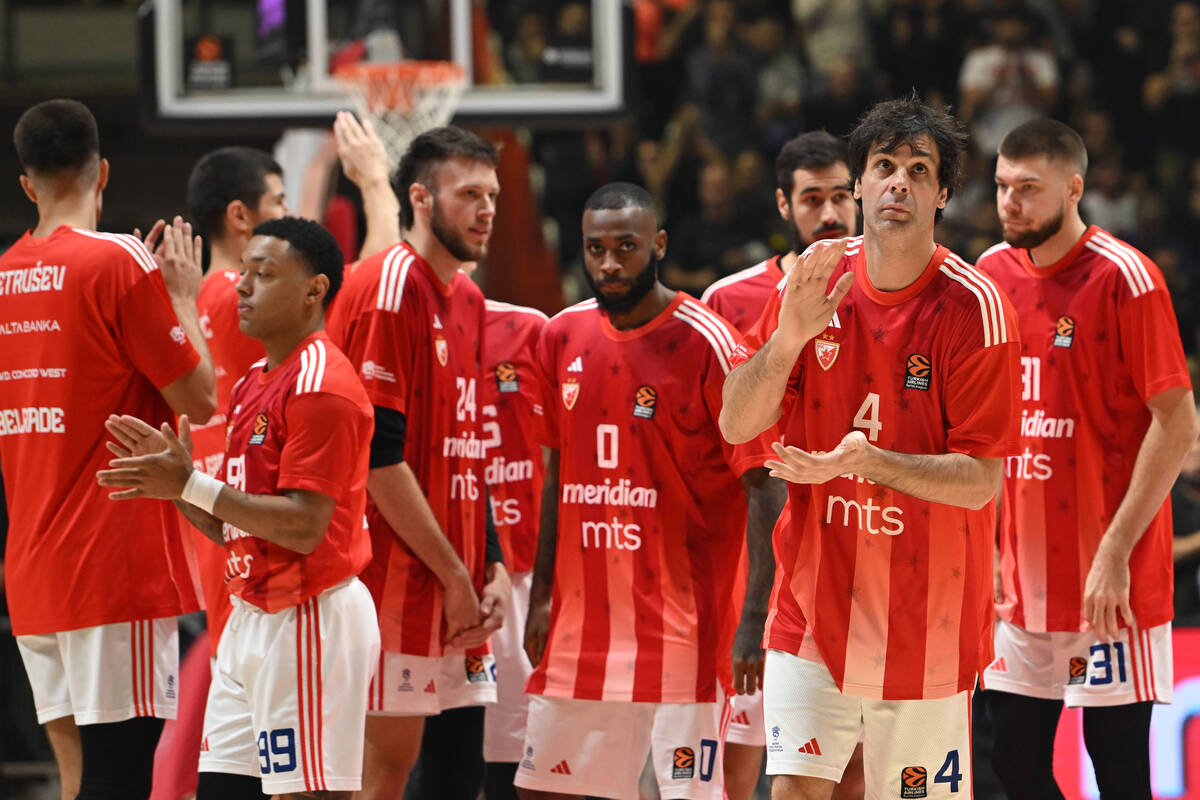 kosarkas Crvene zvezde na utakmici Evrolige protiv Panatinaikosa u hali Aleksandar Nikolic Pionir, Beograd 01.11.2024. godine Foto: Marko Metlas Kosarka, Crvena zvezda, Evroliga, Panatinaikos