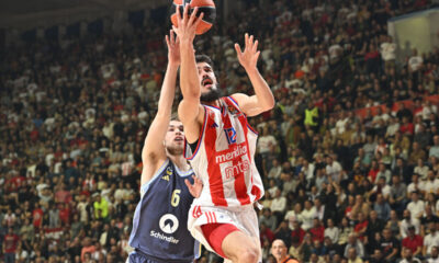 kosarkas Crvene zvezde na utakmici Evrolige protiv Albe Berlin u hali Aleksandar Nikolic, Beograd 07.11.2024. godine Foto: Marko Metlas Kosarka, Crvena zvezda, Evroliga, Alba Berlin