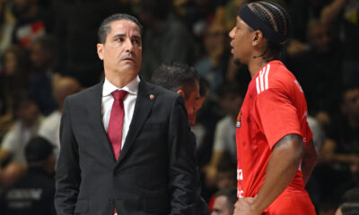 Trener i kosarkas Crvene zvezde na utakmici Evrolige protiv Panatinaikosa u hali Aleksandar Nikolic Pionir, Beograd 01.11.2024. godine Foto: Marko Metlas Kosarka, Crvena zvezda, Evroliga, Panatinaikos