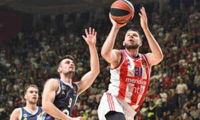 kosarkas Crvene zvezde na utakmici Evrolige protiv Albe Berlin u hali Aleksandar Nikolic, Beograd 07.11.2024. godine Foto: Marko Metlas Kosarka, Crvena zvezda, Evroliga, Alba Berlin