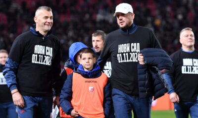 fudbaler Crvene zvezde na utakmici Superlige Prvenstva Srbije protiv Vojvodine na stadionu Rajko Mitic, Beograd, 03.11.2024. godine Foto: Marko Metlas Fudbal, Crvena zvezda, Superliga Prvenstvo Srbije, Vojvodina