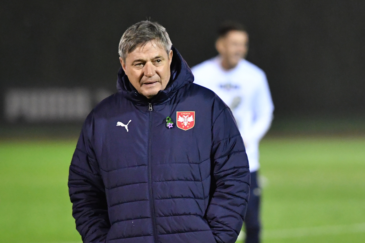 fudbaler reprezentacije Srbije na treningu u sportskom centru FSS, Stara Pazova 11.11.2024. godine Foto: Marko Metlas Fudbal, Srbija, Trening