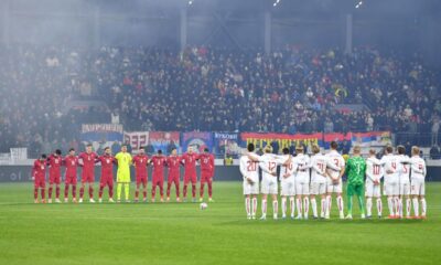 fudbaler reprezentacije Srbije na utakmici UEFA Lige nacija protiv Danske na stadionu Dubocica, Leskovac 18.11.2024. godine Foto: Marko Metlas Fudbal, Reprezentacija, Srbija, Danska, UEFA Liga nacija