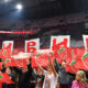 Navijači Crvene Zvezde na utakmici Evrolige protiv Partizana u hali Beogradska Arena, Beograd 21.11.2024. godine Foto: Ivica Veselinov / MN PRESS KOSARKA, BASKETBALL, EVROLIGA, EUROLEAGUE, CRVENA ZVEZDA, PARTIZAN