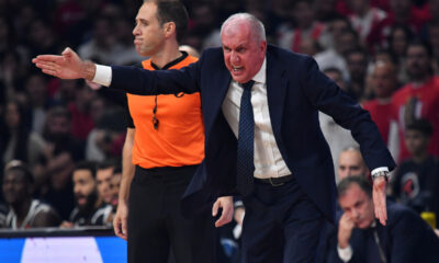 Trener Partizana na utakmici Evrolige protiv Crvene zvezde u hali Beogradska Arena, Beograd 21.11.2024. godine Foto: Marko Metlas Kosarka, Evroliga, Partizan, Crvena zvezda, Derbi