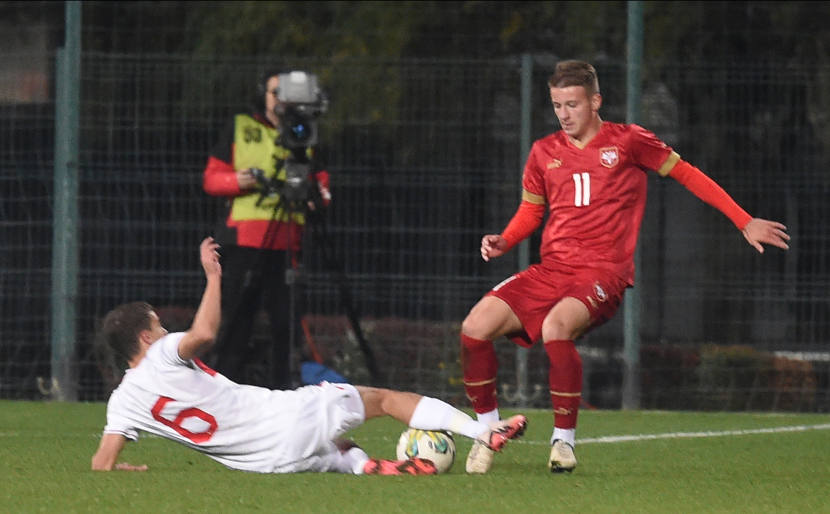 U17 SERBIA vs TURKEY Stara Pazova, 07.11.2024. Foto: Nebojsa Parausic Fudbal, U17, Srbija, Turska