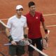 FILE - Serbia's Novak Djokovic, right, and Britain's Andy Murray pose for a picture at the net prior to their match in the final of the French Open tennis tournament at the Roland Garros stadium in Paris, France, Sunday, June 5, 2016. (AP Photo/Christophe Ena, File)