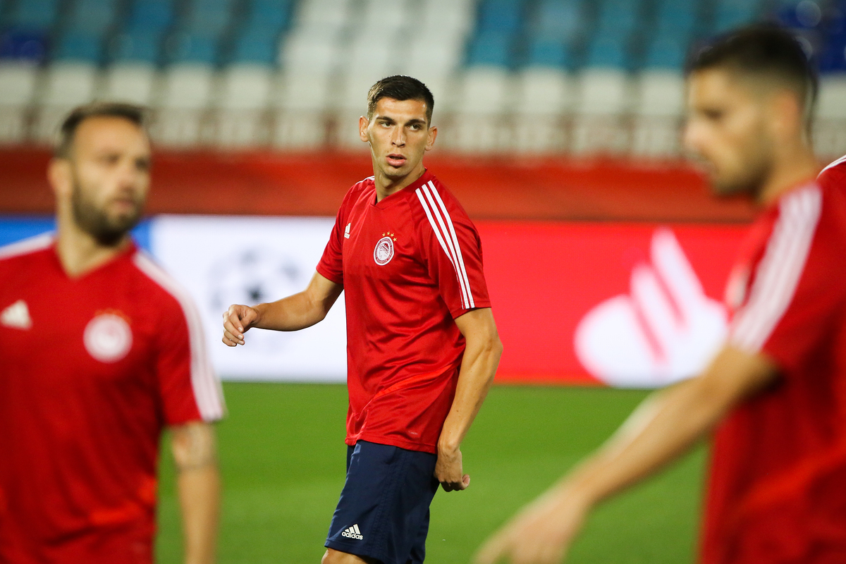 LAZAR RANDJELOVIC trening fudbalera Olimpijakosa pre utakmice UEFA Lige Sampiona protiv Crvene zvezde na stadionu Rajko Mitic, Beograd 30.09.2019. godine Foto: MN PRESS Fudbal, Crvena zvezda, UEFA Liga Sampiona , Olimpijakos