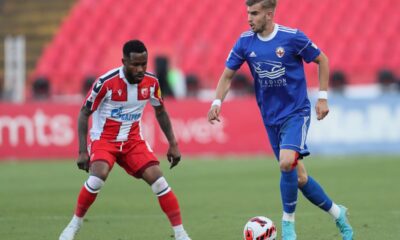 NEMANJA MILOJEVIC fudbaler Vozdovca na utakmici Superlige Prvenstva Srbije protiv GUELOR KANGA iz Crvene zvezde na stadionu Rajka Mitica, Beograd, 22.05.2022. godine Foto: Marko Metlas Fudbal, Crvena zvezda, Superliga Prvenstvo Srbije, Vozdovac