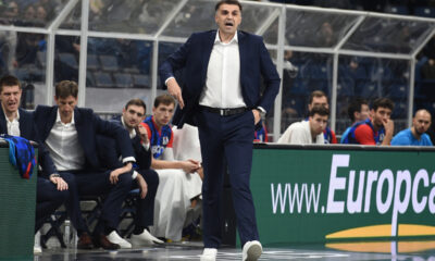 JOSIP SESAR, trener kosarkasa Cibone, na utakmici ABA lige protiv Partizana, u Beogradskoj Stark areni. Beograd, 08.01.2023. foto: Nebojsa Parausic Kosarka, ABA League, Partizan, Cibona