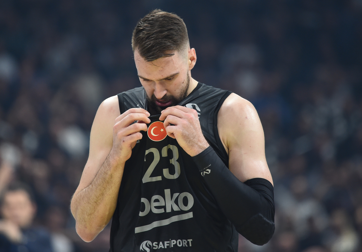 MARKO GUDURIC, kosarkas Fenerbahcea, na utakmici Evrolige protiv Partizana, u Beogradskoj Stark areni. Beograd, 23.02.2023. foto: Nebojsa Parausic Kosarka, Euroleague, Partizan, Fenerbahce