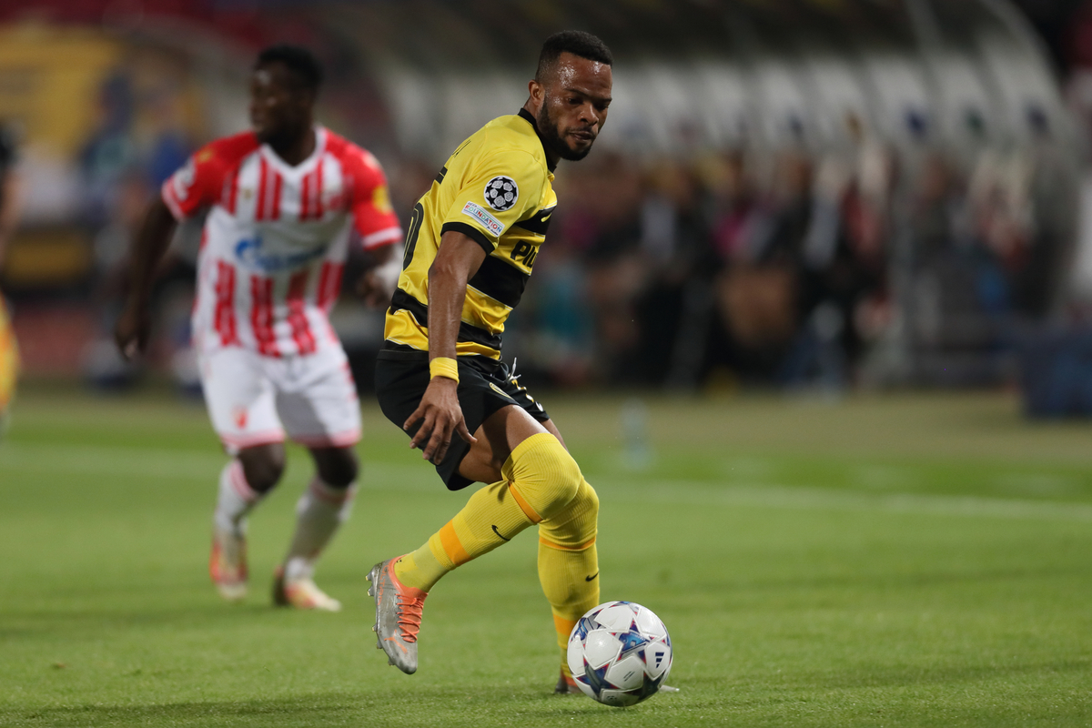 MESCHACK ELIA Mesak Elija fudbaler Jang Bojs Bern na utakmici UEFA Lige Sampiona protiv Crvene zvezde na stadionu Rajko Mitic, Beograd 04.10.2023. godine Foto: Marko Metlas Fudbal, Crvena zvezda, UEFA Liga Sampiona , Jang Bojs Bern