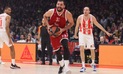 NIKOLA MIROTIC kosarkas Emporio Armani Olimpija Milano na utakmici Evrolige protiv Crvene zvezde u hali Stark Beogradska arena, Beograd 24.11.2023. godine Foto: Marko Metlas Kosarka, Crvena zvezda, Evroliga, Emporio Armani Milano