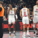 JORDAN LOYD Dzordan Lojd, ELIE OKOBO Eli Okobo, DONATAS MONTIEJUNAS Donatas Motiejunas kosarkasi Monaka na utakmici Evrolige protiv Partizana u hali Beogradska Stark Arena, Beograd 05.12.2023. godine Foto: Ivica Veselinov / MN PRESS KOSARKA, BASKETBALL, EVROLIGA, EUROLEAGUE, PARTIZAN, MONACO, MONAKO