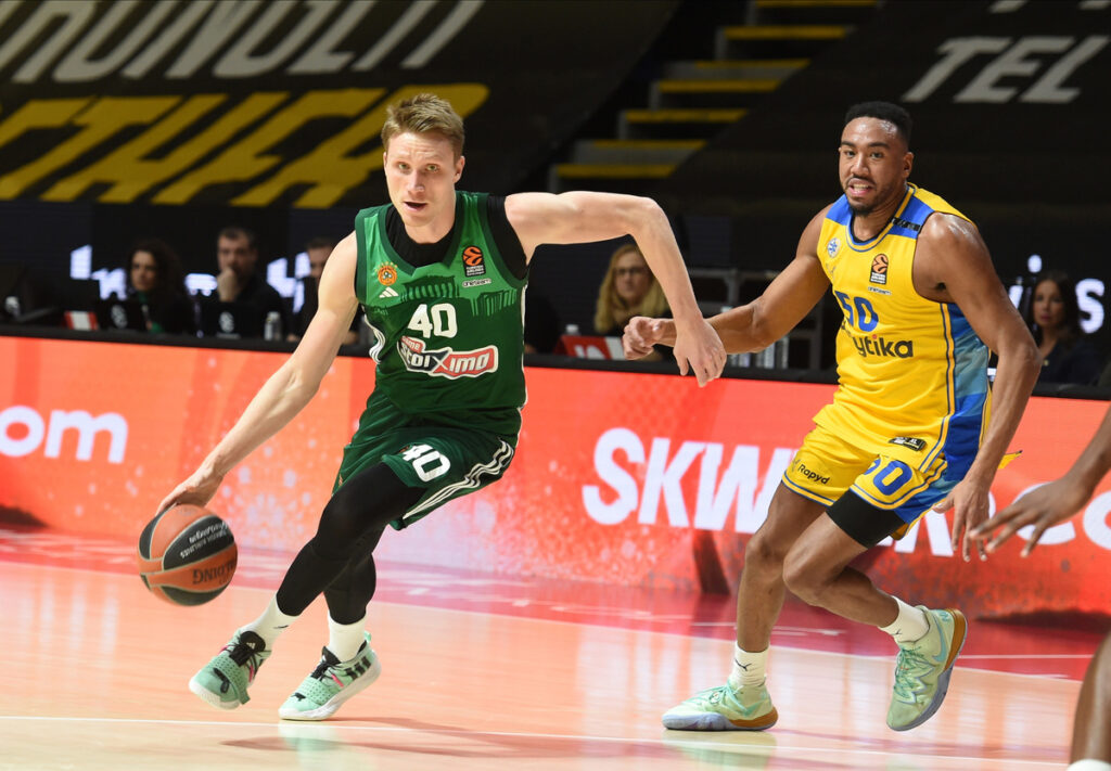 MARIUS GRIGONIS, kosarkas Panatinaikosa, na utakmici Evrolige protiv Makabija, u hali Aleksandar Nikolic.
Beograd, 25.01.2024.
foto: Nebojsa Parausic

Kosarka, Euroleague, Makabi, Panatinaikos